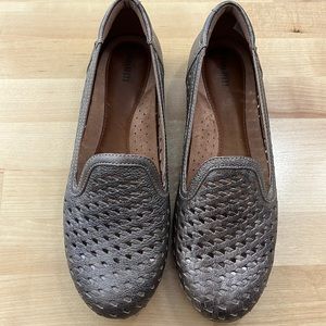 Cobb Hill Maiika Woven Metallic Slip-On Leather Flat Size 7.5